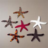 Barrette à cheveux GENYA en acétate de 7,5 cm, motif étoile de mer, imprimé léopard, élastique, en acrylique, pour femmes
