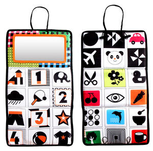 Nouveau-né ventre temps miroir jouets pour bébés noir et blanc contraste élevé bébé jouets 4 6 9 <span class=keywords><strong>12</strong></span> <span class=keywords><strong>mois</strong></span> garçons filles ramper jouet sensoriel - Product Image 3