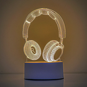 Creative Atmosphere Lamp Dreamy Glow Cartoon LED Acrylic Night Light <strong>Childrens</strong> Gift 3D Desk &amp; Bedside Lamp Customizable Logo - Product Image 2