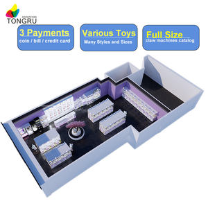 Machine à griffes avec éclairage LED, idéale pour les centres commerciaux en période des fêtes et pour attirer les clients. Machine à griffes saisonnière à vendre. - Product Image 3