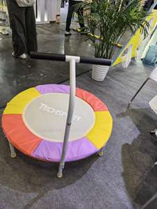 Trampoline <span class=keywords><strong>Techsport</strong></span> à motifs d'animaux pour enfants, outil d'exercice Happy Expression pour enfants de 3 à 7 ans à l'intérieur - Product Image 4
