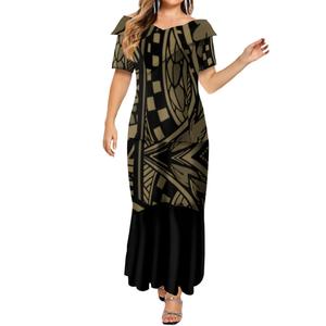 Black Red Mexican Dress - Embroidered Bohemian Style