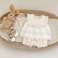 Ensemble d'été pour filles Engepapa, broderie, patchwork, haut sans manches et short pour enfants, vêtements tendance pour enfants