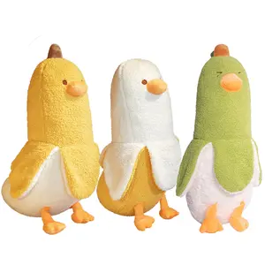 Cute Giant Soft Stuffed Animal Banana Duck Plush Toy Wholesale Big Funny Banana Duck Plush Pillow Toy Gifts