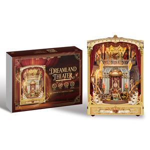 Qimeng Theater Nuovo Prodotto per l'Esportazione, Kit Fai-da-Te in Legno per Assemblaggio di Scene in Miniatura, Ornamenti Luminosi, Regalo di Natale per Età 14+ - Product Image 1