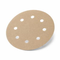 Outils de ponçage multi-trous en oxyde d'aluminium, disques abrasifs à crochets et boucles, taille personnalisée pour ponceuse orbitale