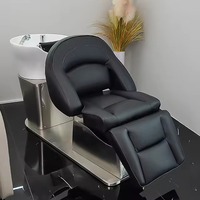 Chaise électrique moderne avec shampoing nouveau design de lit de massage en cuir synthétique pour salon de coiffure et hôtel