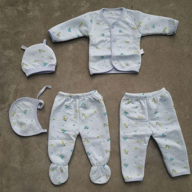 प्यारा बच्चा दहेज आवश्यक सेट नवजात लड़की कपड़े Bebek Kiyafetleri 5-टुकड़ा नई बच्चे का जन्म के लिए कपड़े सेट सर्दियों