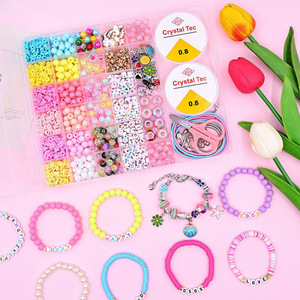Ocean Themed Colorful Imitation Pearl <b>Beads</b> DIY Jewelry Making Kit For Kids And Adults Craft Supplies - Product Image 3