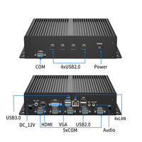 Mini PC Industrial G26 6 Com 8 USB Sin Ventilador I3 2330M 2117U J1900 J6412 I7-1165G7 RS232 Ubuntu ITX Barebone Linux Embedded IPC