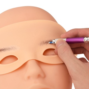 Maniquí de silicona práctica maquillaje práctica tablero <span class=keywords><strong>ojos</strong></span> cara ceja Eyeline diadema <span class=keywords><strong>Microblading</strong></span> PMU práctica piel - Product Image 6