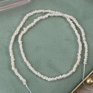 Mini luce forte piccolo argento 2-3mm irregolare naturale perla d'acqua dolce a forma barocca - Product Image 2