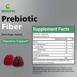 Gomitas de fibra prebiótica para la salud digestiva y el apoyo intestinal-Suplemento dietético vegano, sin gelatina con <span class=keywords><strong>FOS</strong></span> para adultos y niños - Product Image 4