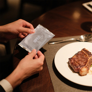 Fábrica por atacado Limpeza Wet Wipe Tecido Hotel Restaurante Não Tecido Mini Peça Única Molhada Tecido Toalhetes Saco Embalagem Individual - Product Image 4