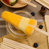 Bâtonnets de glace en bambou écologiques, jetables, de qualité alimentaire, vente en gros, plusieurs tailles et couleurs, logo imprimé, emballage personnalisé