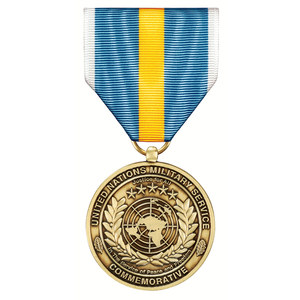 Ancienne médaille de l'ONU en laiton avec ruban Médaille commémorative du service des Nations Unies Souvenirs de prix sur mesure Médaillons anciens