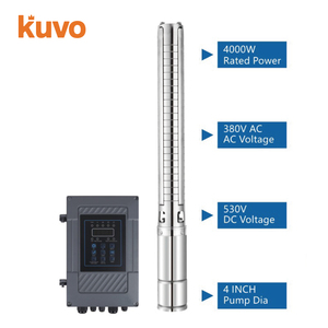 Bomba Sumergible Solar KUVO de 5.5hp y 4000W, Bomba de Agua Fotovoltaica de 1.25 Pulgadas, Bomba para Pozos Profundos, 530V AC 380V, Altura de Elevación de 360M - Product Image 2