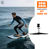 Ensemble d'hydrofoils en carbone Performance GY1500 V2 pour les riders intermédiaires axé sur la vitesse de pompage et l'efficacité de la glisse
