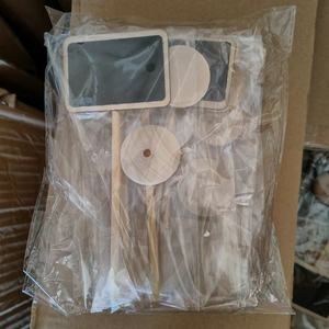 Precio barato Escuela Oficina Decoraciones Adornos de madera Pizarras Signos Mensaje DIY Madera Mini Pizarra - Product Image 5