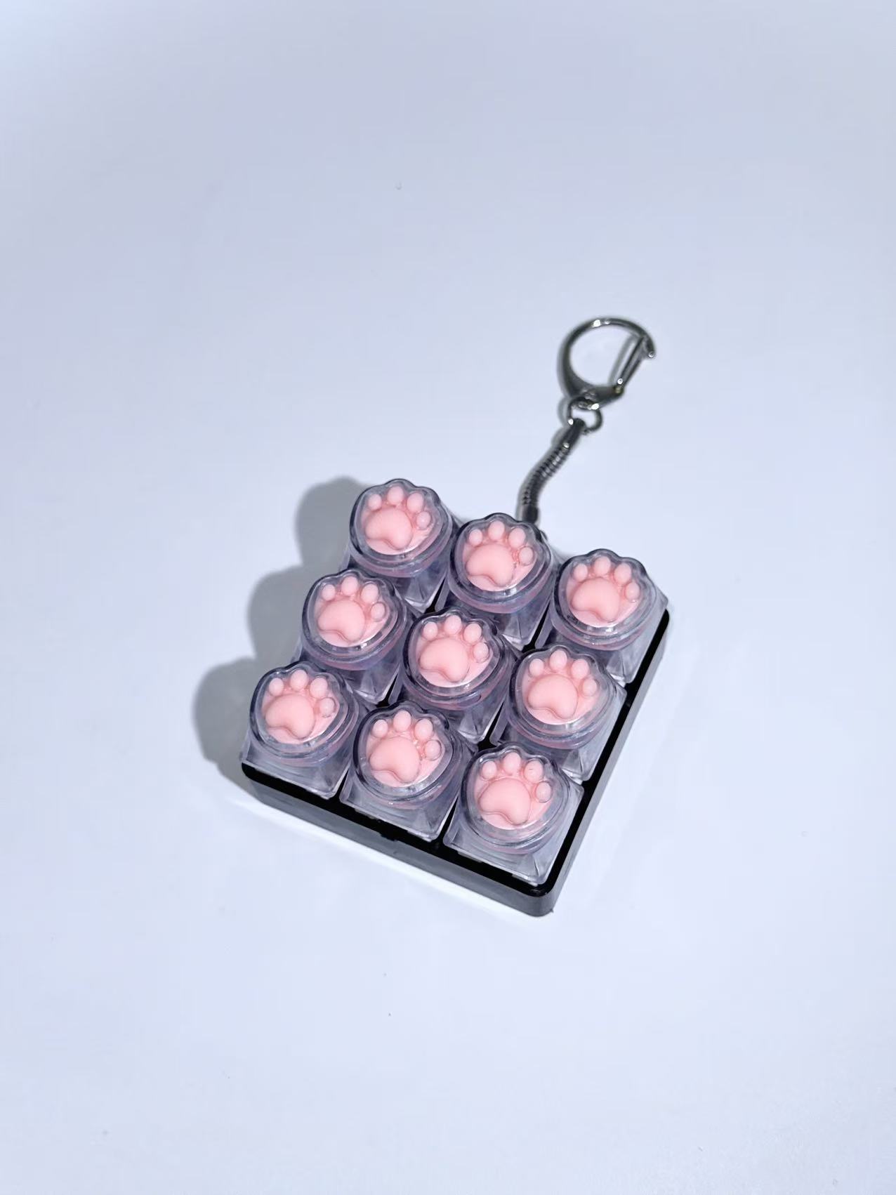 Nine-key cat claw-black base without light