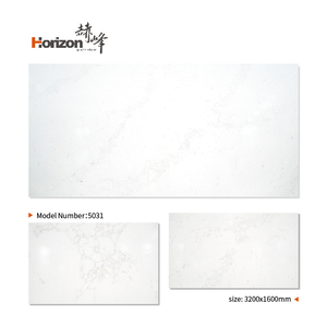 Tấm Thạch Anh Mặt Bàn Màu Trắng Tuyệt Đối Horizon 2023 Đá Thạch Anh Nhân Tạo Cho Mặt Bàn Bếp Sla Thạch Anh Kết Cấu - Product Image 6