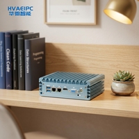Nuevo y Potente Mini PC Industrial de Bajo Consumo con Doble LAN, Puerto Serial, DDR4 y Cuatro Núcleos HW-N26 |   HVAEIPC Intel Celeron 4-10 SSD de 64 GB Linux