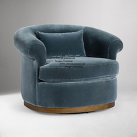 Fauteuil de détente au design moderne, modules en tissu velours noir, fauteuil d'appoint pour salon, pieds en métal pour l'aventure à la maison