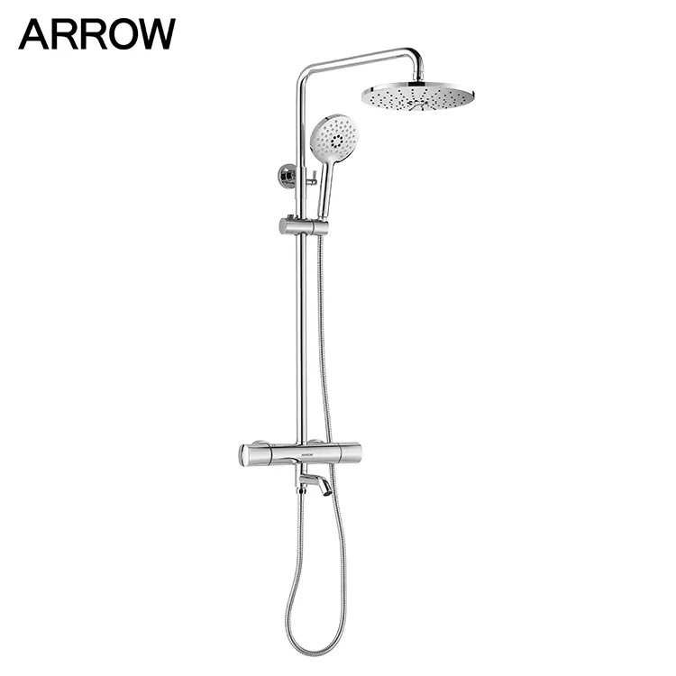 OEM Wall Mounted Rainfall Sanitary Ware Shower Faucet Thermostatic Shower Head Shower Set Faucets