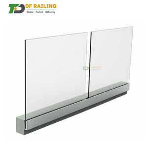 Df giá thấp ban công Top mounted nhôm U kênh Tempered Glass không khung lan can - Product Image 1