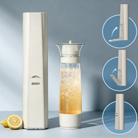 Machine à eau gazeuse à remplissage par le bas, design pliable, sans électricité, pour jus, thé et cocktails