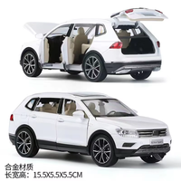 Model Diecast 1:32 Miniatur SUV dengan Suara dan Lampu, Tarik Mundur, Hiasan Koleksi, Ornamen, Mainan Mobil Logam
