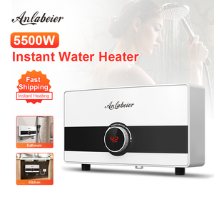 Calentador de Agua Instantáneo sin Tanque de 5500W 220V, Caldera Eléctrica de Acero Inoxidable, IPX4, Compacto, para Ducha, Baño, Hotel - Product Image 5