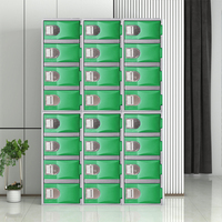 Casier de vestiaire en plastique de style moderne Toppla pour employés, idéal pour les vestiaires de salle de sport pour femmes