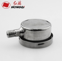 Factory Direct Sales Hongqi Brand Instrument Earthquake-Resistant 304 Stainless Steel Pressure Gauge YTN-60BF High-Temperature