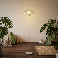 Lampe de sol et de table LED de style nordique du milieu du siècle, avec télécommande à intensité variable, design rétro créatif de luxe pour salon et chambre à coucher