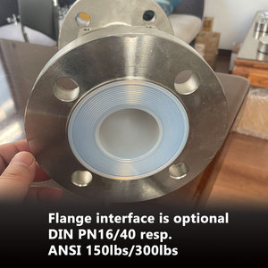 Válvula de muestreo manual con aguja forrada con PFA de grado estéril, canal totalmente cubierto, extremos de brida para esterilización por vapor, biofarmacéutica - Product Image 5