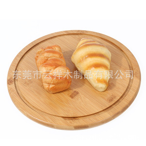 Plateau à fruits en bambou avec couvercle en verre 295*20mm pour servir et présenter - Product Image 3