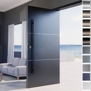 Fabricant chinois de premier plan, portes pivotantes principales en acier inoxydable de style anglais, portes métalliques extérieures, portes d'entrée pour maisons - Product Image 4