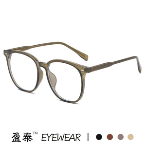 กรอบแว่นทรงรี ป้องกันแสงสีฟ้า เลนส์ใส แว่นตา unisex กรอบเต็มทรงสี่เหลี่ยม เลนส์เรซิ่น - Product Image 3