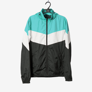 Veste en polyester recyclé personnalisée Coupe-vent imperméable à glissière en parachute écologique et élégant Vestes pour hommes de collège en cours d'exécution - Product Image 1