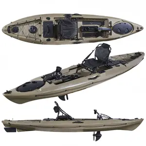 Kayak de pêche à pédales pour une personne avec moteur Mirage Propel 12ft