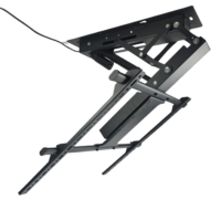 Support de télévision motorisé escamotable pour plafond, télécommande, 32-85 pouces, CE