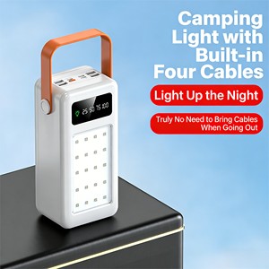 Banco de Energía Personalizado de Gran Capacidad 60000 80000 100000 120000mAh USB Tipo-C IPH con Cable de Datos para Camping - Product Image 6