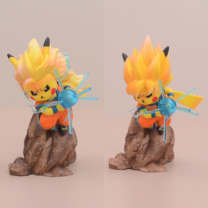 Saiyan Son <span class=keywords><strong>Goku</strong></span> Pikachu Pokemon jouets figurines anime gros Pokemon jouets Modèle décoration boîte décorations - Product Image 2