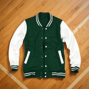 Custom Casual Stand Collar Windproof Eco-Friendly <b>Bomber</b> <b>Jacket</b> for <b>Men</b> Winter <b>Varsity</b> College Letterman OEM Service Available - Product Image 3