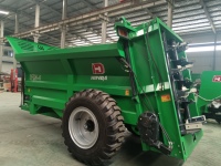 Épandeur de fumier biologique à double batteur, réservoir de fumier haute résistance, machine agricole robuste pour travaux agricoles
