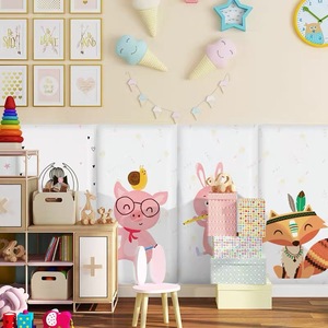 3D Self Adhesive Wall Stickers Animals Pattern 70x35 Cm Xpe Foam Children's Rooms Modern Design - Product Image 3