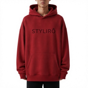 Sweat-shirts à capuche unisexes de haute qualité, 200 grammes, 100% coton, pour hommes, avec logo personnalisé, blancs, épais, grandes tailles, respirants - Product Image 1