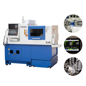 शिपमेंट विदेशी व्यापार नीति स्लाइडिंग हेड सटीक दोहरी स्पिंडल 205 स्विस प्रकार धातु काटने के लिए - Product Image 6