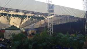 Sistema de armazón de techo de aleación de aluminio, armazón de techo de aluminio con pernos de escenario, armazón de iluminación para conciertos, escenario móvil para conciertos - Product Image 4